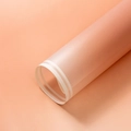 Waterproof matte florist wrapping paper in peach pink with white decorative line detail - Two-tone Gradient - Lotus Pink