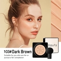 Waterproof Mushroom Head Cushion CC Cream in shade 103 Dark Brown with Beauty sponge - 103# Dark Brown