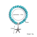 S2208-4 Large Metal Sea Star Charm Bracelet