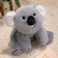 Cute gray plush koala stuffed animal with soft white ears and realistic black nose - Koala