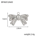 Detail of silver butterfly pendant measuring 2.8cm by 1.6cm with 2.4g weight - Silver Bowknot (BP46812AW0)