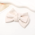 Elegante lazo de cuero sintético plisado crema para fundas de móvil y accesorios DIY - Blanco
