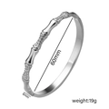 173 Steel-colored Bamboo-shaped Bracelet