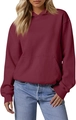 Detail of burgundy oversized hoodie showing soft cotton fabric and kangaroo pocket texture - XS / Burgundy