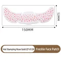 Rose gold heart freckle face tattoo sticker model QT-0129 measuring 150x52mm - Rose Gold Stamping Freckle Face Patch(QT-0129)
