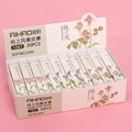 Box of 30 soft pastel floral erasers featuring rose and lily designs for clean erasing - 1267 White