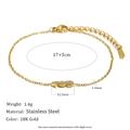 Bracciale ippocampo in acciaio inossidabile placcato oro 18K con pietre di zircone - Stile Cavalluccio Marino