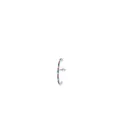 Single S925 sterling silver earring with curved rainbow colored zircon stones - Rainbow Zirconia Silver Ear Buckle (RHE878S)