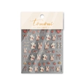 Stickers ongles 5D en relief avec motifs lapin et fraise mignons modèle TO-2275 - Style Gaufré Lapin Fraise Vintage (TO2275)