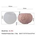 Stampo in silicone per candele a tulipano con dettagliati rilievi di angeli in rosa - Carnevale ZL-955