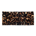 Elastisches Yoga-Stirnband mit Leopardenmuster und Knotendesign für Damen Fitness und Laufen - Gelb und Schwarz Leopardenmuster