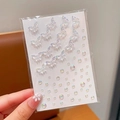 Autocollants visage papillon et strass auto-adhésifs pour maquillage de scène enfant - Papillon de Cristal
