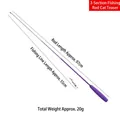 Purple 3-section telescopic cat wand with 97cm rod and foam handle toy - Purple Handle Purple Rod 3-Section Telescopic