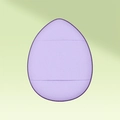Mini purple teardrop finger puff makeup sponge for precise foundation application - Bulk/Single / Purple