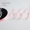 Light pink 1.0cm polyester satin ribbon for elegant floral gift wrapping and DIY crafts - Size 100 / 1.0 Solid Ribbon-Light Pink