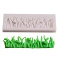 Grass pattern liquid silicone mold for DIY fondant cake decorating and resin craft - Grass Shape (50-400) / Gray