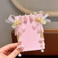 Haarklammern mit rosa-grünen Blumen und Schmetterlingen für Kinder Hanfu Kostüme - Bestseller / 1# Rosa Maiglöckchen-Stil (1# Rosa Maiglöckchen-Quasten-Haarclip 1 Paar)
