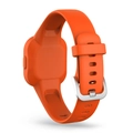 Orangefarbenes Silikon-Ersatzarmband mit Metallschnalle für GarminFit JR3 Smartwatch - Orangerot