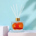 100ml square bottle reed diffuser with dried orange slices and cinnamon sticks - Citrus [100ml]