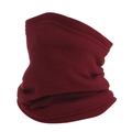 Scaldacollo in pile bordeaux per sci e ciclismo, maschera termica invernale antivento - Pile Con Coulisse / Bordeaux