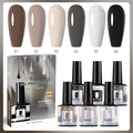 Salon quality 6-color soak-off UV LED gel polish set with 28-day long lasting wear - Nude-Coffee Series Set (GPS06)
