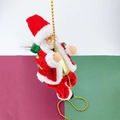 Papá Noel trepador con cuentas de fibra óptica