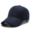 Klassische dunkelblaue Baseballkappe mit N.L.S-Patch und Los Angeles-Stickerei - Verstellbar / Marineblau
