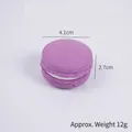 Lila Macaron Anti-Stress-Spielzeug aus PU-Schaum, 4,1 cm weicher Slow Rebound Dessert - Lila