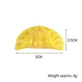 Realistic artificial dumpling food model toy for display props, size 5cm by 2.5cm - 5cm Egg Dumpling (No Buckle)