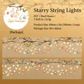 Nastro PET decorativo con luci a stella e finitura perlescente per scrapbooking fai-da-te - Lampada a Stella