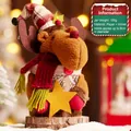 Christmas reindeer gift box with velvet texture and festive hat for apples and candy - Star Reindeer (Candy Box-S218-C)