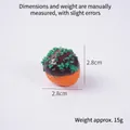 Realistic Takoyaki food pendant model in deep brown with orange sauce and green flakes - Brown Sauce Takoyaki (No Keychain)