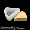 Triangle cheese shape silicone mold for aromatherapy candles and DIY food crafts - Medium Triangle / Transparent