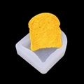 Detail van siliconen mal met realistische broodtextuur en gevormde cake-vormpjes - Kleine Toastvorm