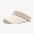 Two-tone beige and light coffee open top sun hat with MENGLANDI logo for sun protection - Adjustable / Beige
