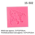 Pink vintage relief silicone mold for DIY cake decorating featuring floral frame pattern - Style 5 / Pink