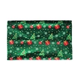 Elastic wide headband in green color featuring festive Christmas tree and gift box patterns - L7-Green Tree Gift