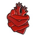 Red metal arm heart shaped lapel pin for doctors and nurses graduation gifts - Red Arms Heart Style (xz1928)