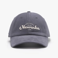 Dark gray vintage baseball cap with 3D SORVETERIA embroidery in washed cotton - Adjustable / Dark Gray