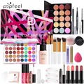Set trucco completo con palette 40 colori, pennelli e rossetti opachi per principianti - BOX05B