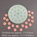 Siliconen mal met 20 mini-rozen voor DIY hars, fondant en chocolade ambacht - 20-Gaats Mini Roos Mal