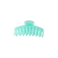 Elegant large light green jelly hair claw clip for women in minimalist style - Turquoise Green