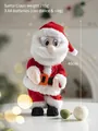 Electric dancing and singing Santa Claus plush toy, 46cm tall festive home decoration - Dancing Santa B / 46cm/285g