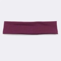 Elastic purple sports headband made of soft moisture-wicking fabric for running - Burgundy