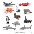 Set of 11 realistic marine animal figures weighing 69g for education and play - Ocean Animal Style (BL-10078)