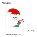 Weihnachtsmann-Brosche aus Acryl für Mäntel mit 7cm Größe und 19,2g Gewicht-Details - Mehrfarbig (MM-BR-4586)