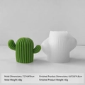 Cactus shaped silicone mold for DIY succulent candles and handmade soap making - Small Cactus H-0311