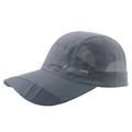Casquette de baseball grise en maille à séchage rapide avec lettrage SPORTS sur le côté - Gris clair