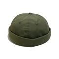 Vista detallada del gorro Miki verde oliva con tela de secado rápido y costuras finas - M (56-58cm) / Verde Militar