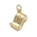 Exquisite 18K gold-plated dollar sign money stack pendant for DIY jewelry making - Gold Dollar Bills Charm